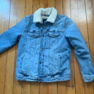 Hollister Epic flex denim sherpa  jacket